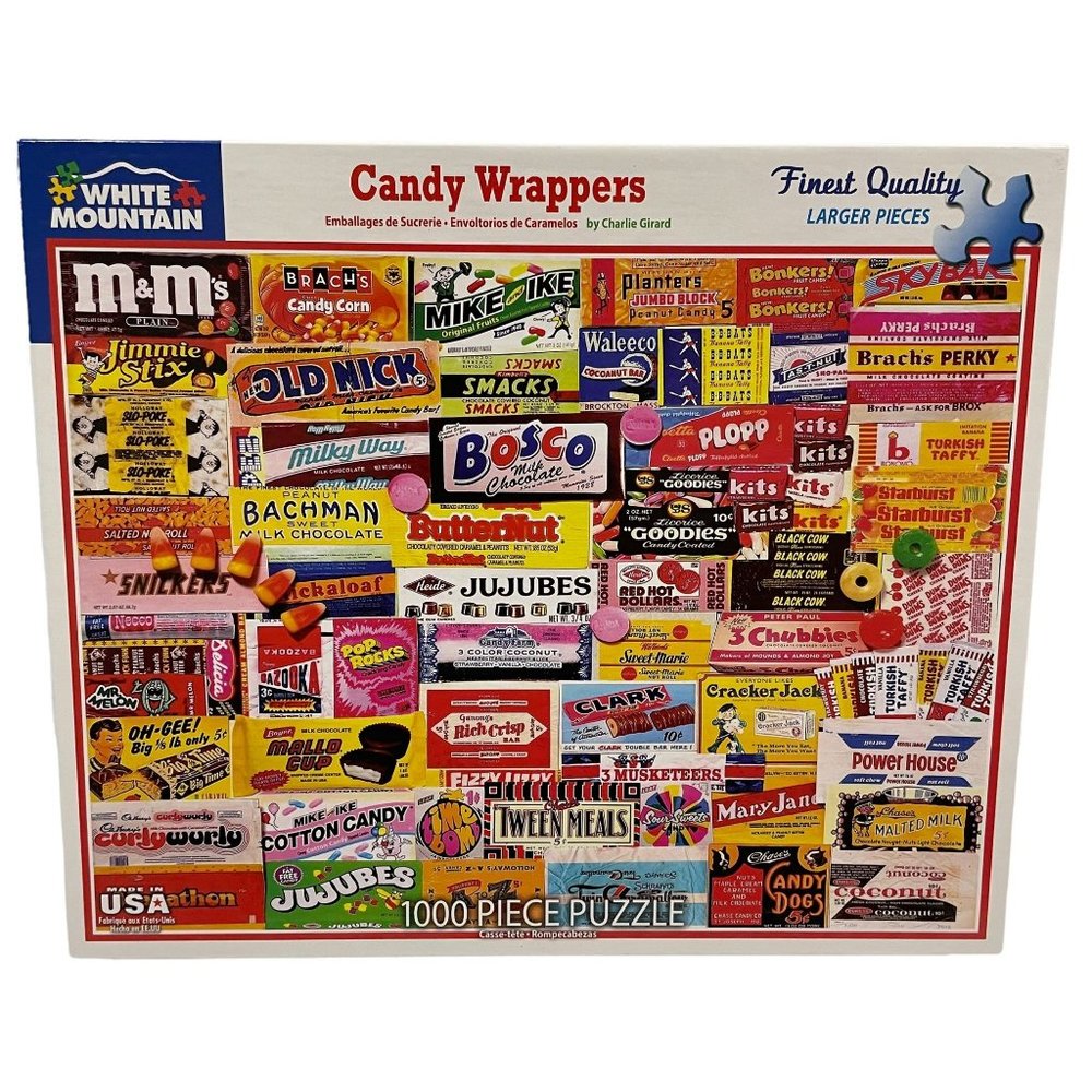 🧩Buy 1, get 1 half price - CANDY WRAPPERS 1000 Piece Puzzle, White Mountain